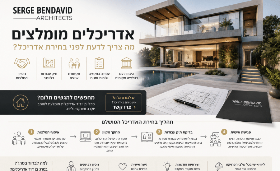 אדריכלים מומלצים - סרג' בן דוד
