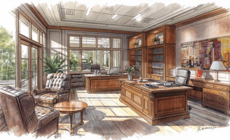 עיצוב פנים משרד עורכי דין - משרד האדריכלות של סרג' בן דוד